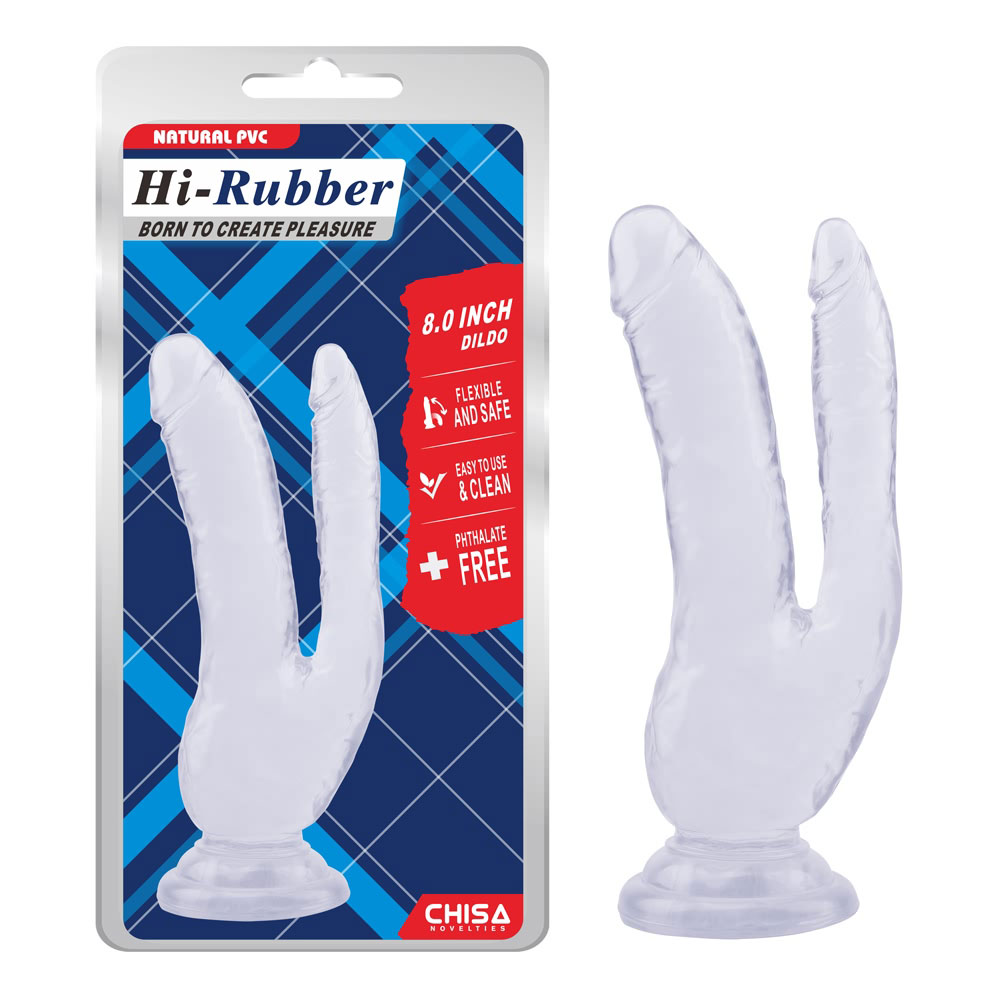 Dildo-Clear de 8.0 pulgadas