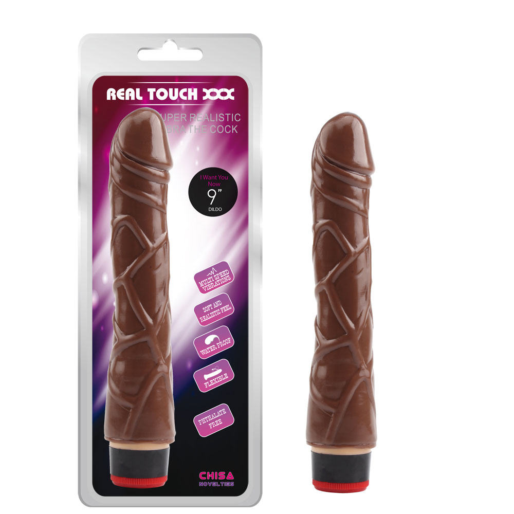 Vibe Cock-Brown No.1 de 9 pulgadas